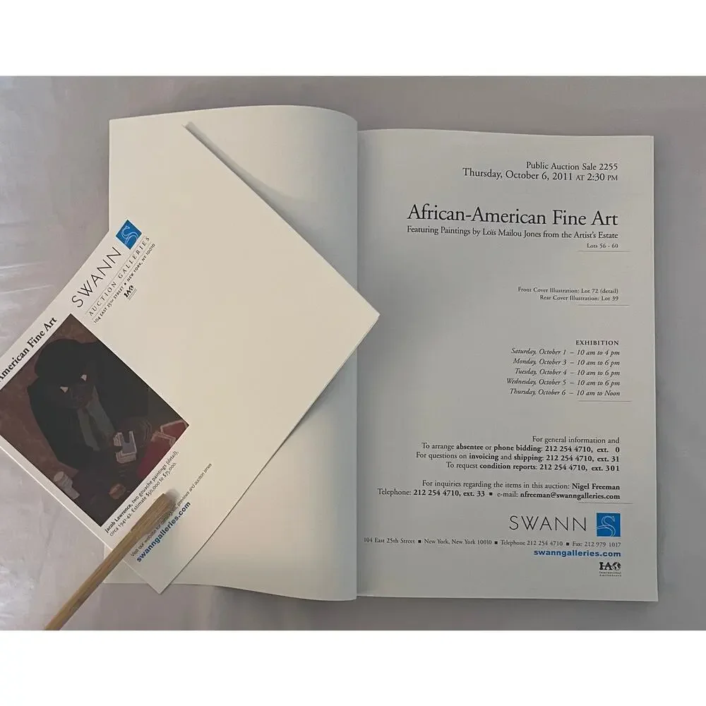 SWANN African American Fine Art Auction Catalog Oct 6 2011 Hale Woodruff Cover